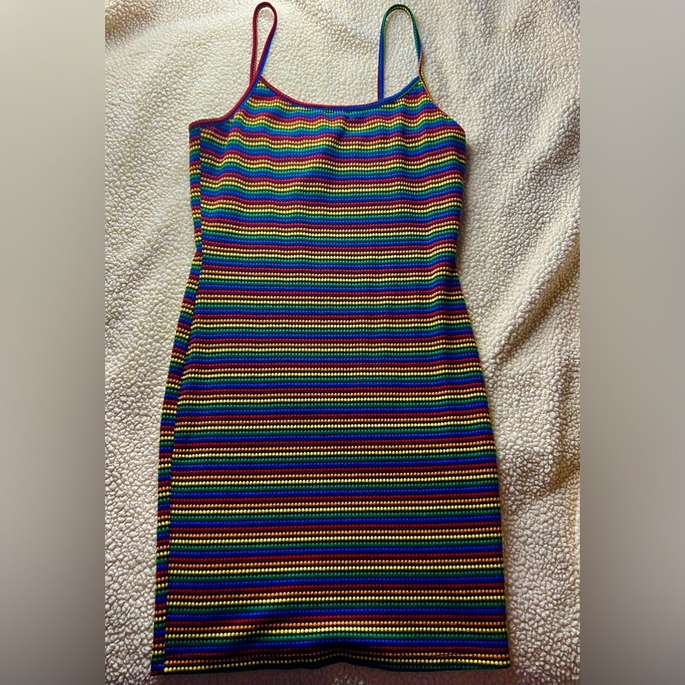 Rainbow tank top dress